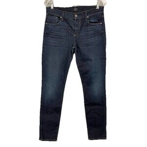 Citizens of Humanity Women 31 Skinny Thompson Cropped Medium Rise Dark Wash Y2K